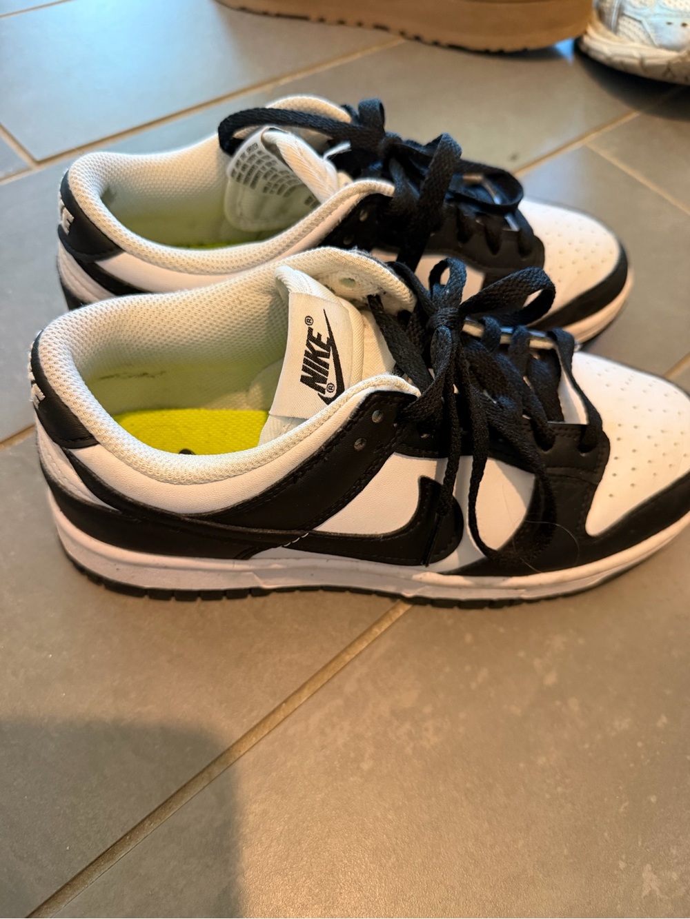 Nike Kids Black and White Low-Top Sneakers